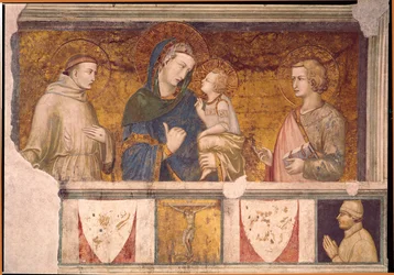 Jungfrau und Kind mit St. Franziskus und St. Johannes dem Evangelisten